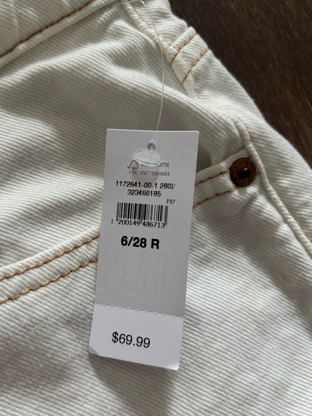 GAP High Rise Wide-Leg Jeans with Drawstring - Picture 6 of 7